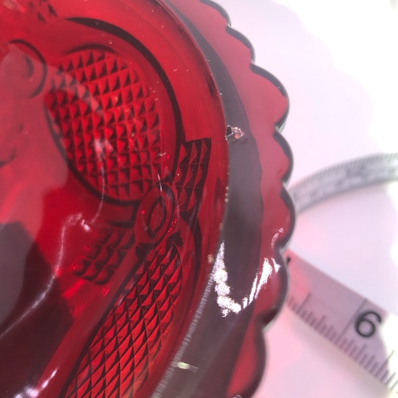 Vintage Avon Ruby Cape Cod Pedestal Candy Dish 6” - Picture 10 of 10